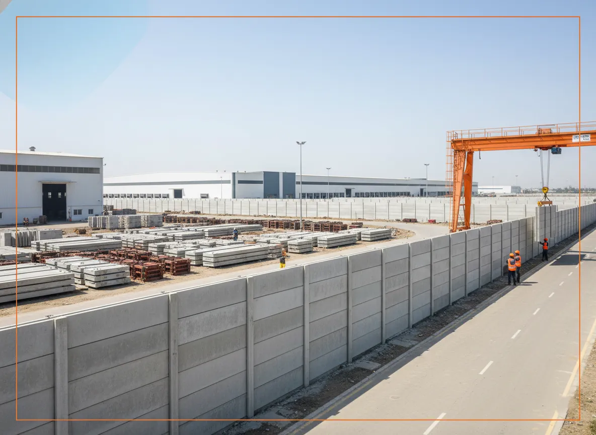 RCC Precast Boundary Wall Manufacturer in Surat